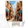 Számfestő.hu Kairói Bazár Forgataga - számfestő készlet – 40×50 cm (Keretre feszítve)