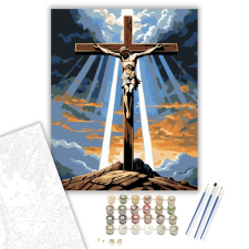 Számfestő.hu Kálvária Keresztjelenet - számfestő készlet – 40×50 cm (Keretre feszítve) kreatív és készségfejlesztő