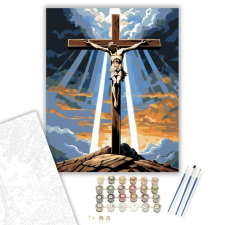 Számfestő.hu Kálvária Keresztjelenet - számfestő készlet – 60×70 cm (Keretre feszítve) kreatív és készségfejlesztő