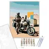 Számfestő.hu Katonai Motor a Sivatagi Ellenőrzőponton - számfestő készlet – 60×70 cm (Keret nélkül)