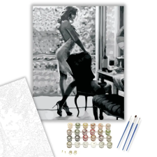 Számfestő.hu Készülödő hölgy - számfestő készlet – 80×100 cm (Keretre feszítve) kreatív és készségfejlesztő