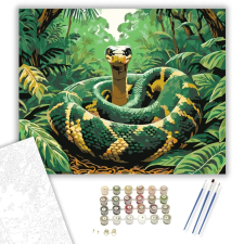 Számfestő.hu Király Kobra a Dzsungelben - számfestő készlet – 60×70 cm (Keret nélkül) kreatív és készségfejlesztő