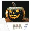 Számfestő.hu Kísérteties fények Halloween-kor - számfestő készlet – 60×70 cm (Keretre feszítve)