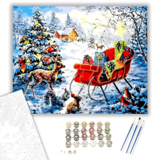 Számfestő.hu Kíváncsi állatok - számfestő készlet – 80×100 cm (Keret nélkül) kreatív és készségfejlesztő