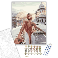 Számfestő.hu Kövess Engem - számfestő készlet – 40×50 cm (Keretre feszítve) kreatív és készségfejlesztő