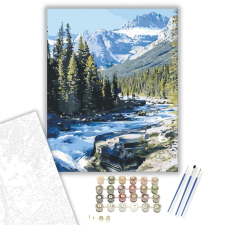 Számfestő.hu Látkép - számfestő készlet – 40×50 cm (Keretre feszítve) kreatív és készségfejlesztő