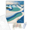 Számfestő.hu Lençóis Maranhenses Homokdűnék és Lagúnák - számfestő készlet – 60×70 cm (Keret nélkül)