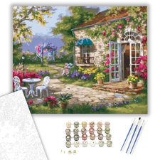 Számfestő.hu Mesekert - számfestő készlet – 40×50 cm (Keretre feszítve) kreatív és készségfejlesztő