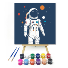 Számfestő.hu Messze a földtől - gyerek számfestő készlet – 20×20 cm (Keretre feszítve) kreatív és készségfejlesztő