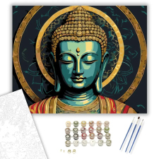 Számfestő.hu Modern Buddha Mandalával - számfestő készlet – 60×70 cm (Keret nélkül) kreatív és készségfejlesztő