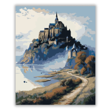 Számfestő.hu Mont Saint-Michel Ködös Reggel - számfestő készlet kreatív és készségfejlesztő