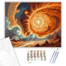 Számfestő.hu Napkitörés Mozgásban - számfestő készlet – 40×50 cm (Keretre feszítve) kreatív és készségfejlesztő