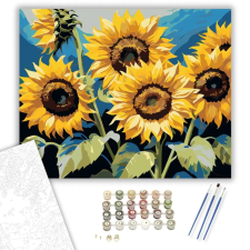 Számfestő.hu Napraforgók Tükröződése - számfestő készlet – 60×70 cm (Keret nélkül) kreatív és készségfejlesztő