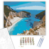Számfestő.hu Navagio Beach Zakynthos - számfestő készlet – 40×50 cm (Keretre feszítve)