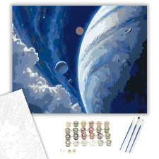 Számfestő.hu Neptunusz és Holdjai - számfestő készlet – 50×60 cm (Keretre feszítve) kreatív és készségfejlesztő