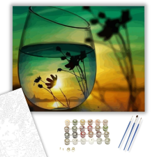 Számfestő.hu Nyári este - számfestő készlet – 40×50 cm (Keretre feszítve) kreatív és készségfejlesztő