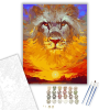 Számfestő.hu Oroszlán napfény - számfestő készlet – 40×50 cm (Keretre feszítve)