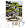 Számfestő.hu Ősi Bonsai és Kő Lámpás - számfestő készlet – 40×50 cm (Keretre feszítve)