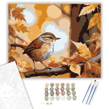Számfestő.hu Őszi Ökörszem - számfestő készlet – 60×70 cm (Keretre feszítve) kreatív és készségfejlesztő