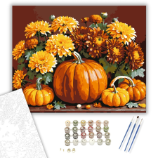 Számfestő.hu Őszi Pompa - számfestő készlet – 40×50 cm (Keretre feszítve) kreatív és készségfejlesztő