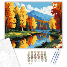 Számfestő.hu Őszi Szimfónia - számfestő készlet – 50×60 cm (Keretre feszítve) kreatív és készségfejlesztő