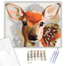 Számfestő.hu Őzike - számfestő készlet – 80×100 cm (Keretre feszítve) kreatív és készségfejlesztő