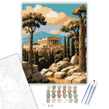 Számfestő.hu Parthenón az Akropoliszon - számfestő készlet – 80×100 cm (Keretre feszítve) kreatív és készségfejlesztő