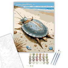 Számfestő.hu Patkórák a Tengerparton - számfestő készlet – 80×100 cm (Keretre feszítve) kreatív és készségfejlesztő