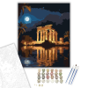 Számfestő.hu Philae Templom Éjszakai Fényei - számfestő készlet – 40×50 cm (Keretre feszítve)