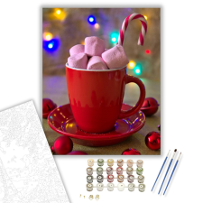 Számfestő.hu Pillecukor- számfestő készlet – 40×50 cm (Keretre feszítve) kreatív és készségfejlesztő