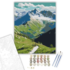 Számfestő.hu Pireneusok Hegyi Ösvény - számfestő készlet – 80×100 cm (Keretre feszítve) kreatív és készségfejlesztő