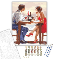 Számfestő.hu Randevú - számfestő készlet – 40×50 cm (Keretre feszítve) kreatív és készségfejlesztő