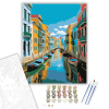 Számfestő.hu Recife Koloniális Csatornái - számfestő készlet – 40×50 cm (Keretre feszítve)
