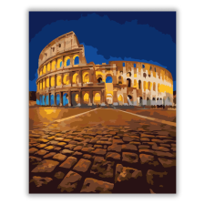 Számfestő.hu Római Colosseum Éjszakai Fényben - számfestő készlet kreatív és készségfejlesztő