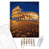 Számfestő.hu Római Colosseum Éjszakai Fényben - számfestő készlet – 80×100 cm (Keretre feszítve)