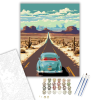 Számfestő.hu Route 66 Út a Sivatagban - számfestő készlet – 40×50 cm (Keretre feszítve)