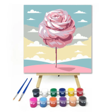 Számfestő.hu Rózsa fa - gyerek számfestő készlet – 50×50 cm (Keret nélkül) kreatív és készségfejlesztő