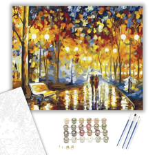 Számfestő.hu Séta Az Esőben - számfestő készlet – 40×50 cm (Keretre feszítve) kreatív és készségfejlesztő