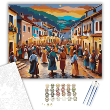 Számfestő.hu São João Faluünnep - számfestő készlet – 80×100 cm (Keret nélkül) kreatív és készségfejlesztő