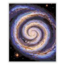 Számfestő.hu Spirálgalaxis Csillagmezőben - számfestő készlet kreatív és készségfejlesztő
