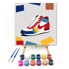 Számfestő.hu Sportos stílus - gyerek számfestő készlet – 40×40 cm (Keretre feszítve) kreatív és készségfejlesztő