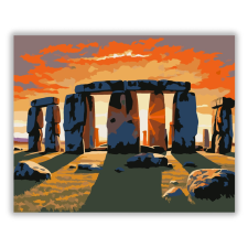 Számfestő.hu Stonehenge Naplementében - számfestő készlet kreatív és készségfejlesztő
