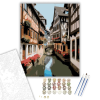 Számfestő.hu Strasbourgi Fachwerkházak és Csatorna - számfestő készlet – 40×50 cm (Keretre feszítve)
