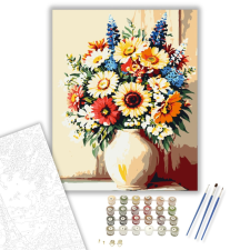 Számfestő.hu Sugárzó szirmok - számfestő készlet – 40×50 cm (Keretre feszítve) kreatív és készségfejlesztő