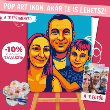 Számfestő.hu Számfestő Portré - Andy Warhol Stílusban (Klasszikus Szitanyomat stílus) - számfestő készlet kreatív és készségfejlesztő