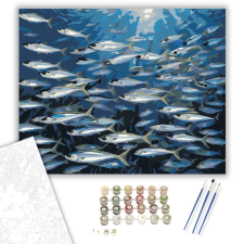 Számfestő.hu Szardíniaraj Spirálban - számfestő készlet – 40×50 cm (Keretre feszítve) kreatív és készségfejlesztő