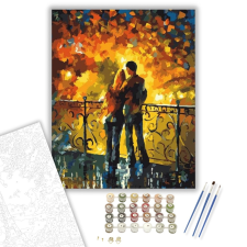 Számfestő.hu Szerelmesek a Hídon - számfestő készlet – 40×50 cm (Keretre feszítve) kreatív és készségfejlesztő
