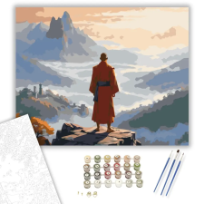 Számfestő.hu Szerzetes a Hegyi Kilátónál - számfestő készlet – 50×60 cm (Keret nélkül) kreatív és készségfejlesztő