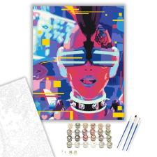 Számfestő.hu Színes Cyber - számfestő készlet – 40×50 cm (Keretre feszítve) kreatív és készségfejlesztő