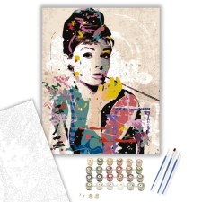 Számfestő.hu Színes Nő - számfestő készlet – 40×50 cm (Keretre feszítve) kreatív és készségfejlesztő